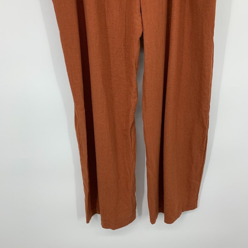 Abercrombie & Fitch Pants *SIZE* Linen Blend Pull On Wide Leg NWT - Picture 9 of 10